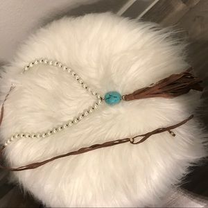 Pearl turquoise necklace